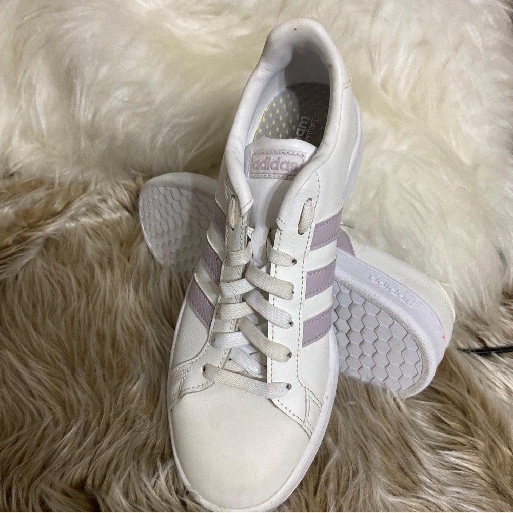 Adidas Grand Court Damen Sneakers Sportschuhe Freizeitschuhe Halbschuhe 8.5 - Picture 10 of 12